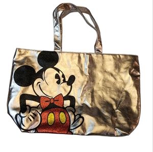 Disney Mickey Mouse Metallic bag - clean inside- few imperfections on back